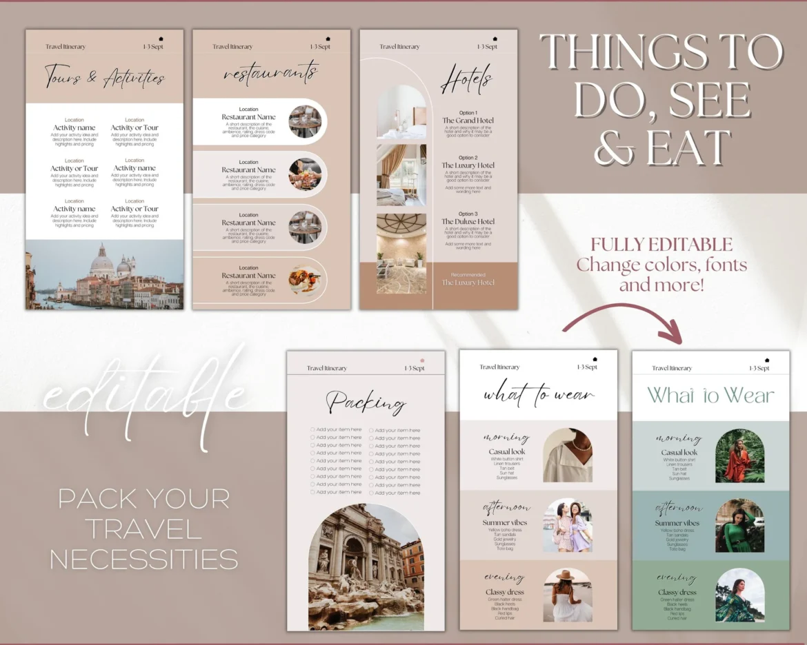 Travel Itinerary Template: Plan Trips Like a Pro Guide!